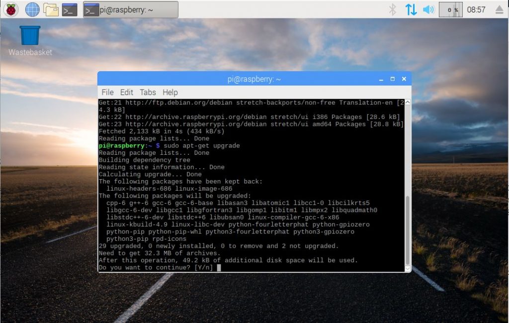 Actualizando la Raspberry Pi